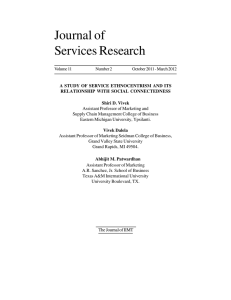 Journal of Services Research