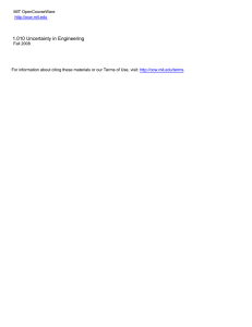 1.010 Uncertainty in Engineering MIT OpenCourseWare Fall 2008