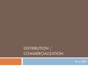 DISTRIBUTION / COMMERCIALIZATION 21w.789