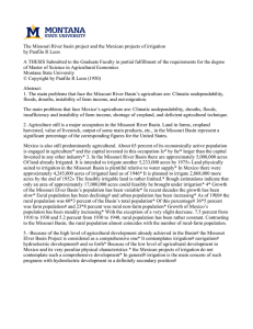The Missouri River basin project and the Mexican projects of... by Panfilo R Leon