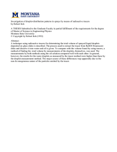 Investigation of droplet-distribution patterns in sprays by means of radioactive... by Robert Itoh