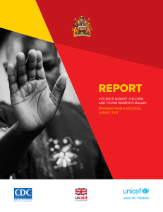 REPORT VIOLENCE AGAINST CHILDREN AND YOUNG WOMEN IN MALAWI FINDINGS FROM A NATIONAL