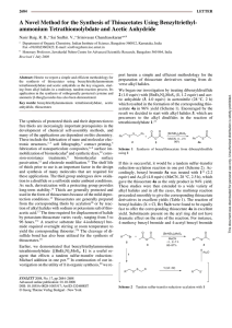 A Novel Method for the Synthesis of Thioacetates Using Benzyltriethyl-