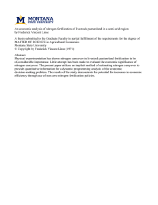 An economic analysis of nitrogen fertilization of livestock pastureland in... by Frederick Vincent Linse