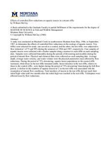 Effects of controlled flow reductions on aquatic insects in a... by William McClay