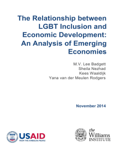 The Relationship between LGBT Inclusion and Economic Development: An Analysis of Emerging