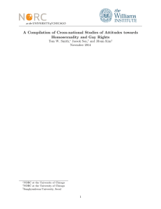 A Compilation of Cross-national Studies of Attitudes towards Tom W. Smith,