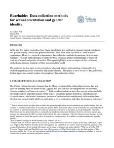 Reachable:  Data collection methods for sexual orientation and gender identity