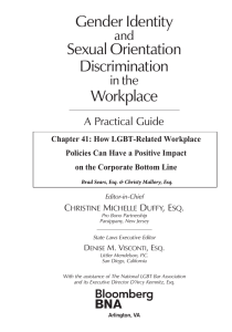 Gender Identity Sexual Orientation Discrimination Workplace