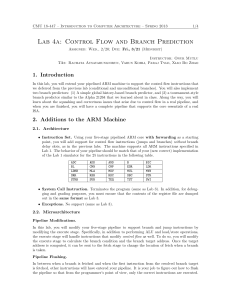 Lab 4a: Control Flow and Branch Prediction