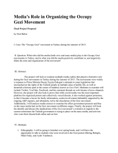 Media’s Role in Organizing the Occupy Gezi Movement