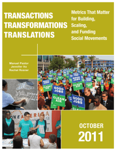 2011 TRANSACTIONS  TRANSFORMATIONS TRANSLATIONS