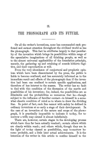 THE PHONOGRAPH AND ITS FUTURE.