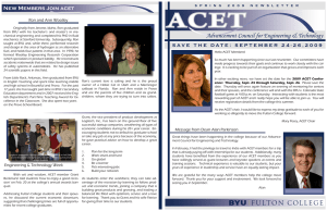 Advancement Council for Engineering &amp; Technology New Members Join acet