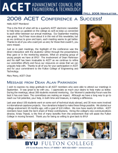 2008 ACET Conference a Success!
