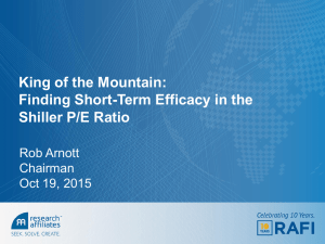 King of the Mountain: Finding Short-Term Efficacy in the Shiller P/E Ratio