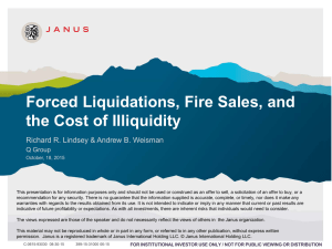 Forced Liquidations, Fire Sales, and the Cost of Illiquidity Q Group