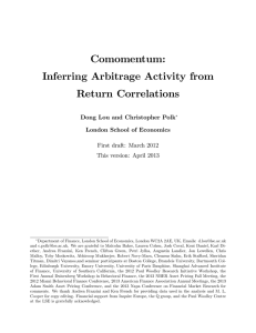 Comomentum: Inferring Arbitrage Activity from Return Correlations