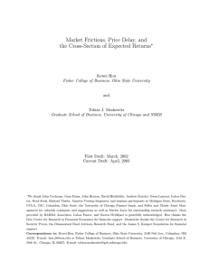 Market Frictions, Price Delay, and the Cross-Section of Expected Returns