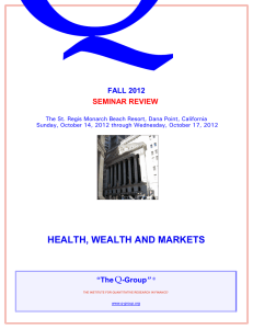 Q FALL 2012 SEMINAR REVIEW