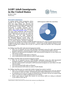 LGBT Adult Immigrants in the United States Executive Summary