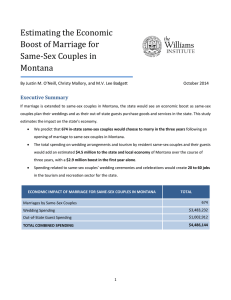 Estimating the Economic Boost of Marriage for Same-Sex Couples in Montana