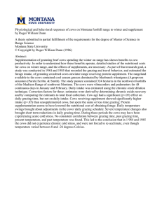 Physiological and behavioral responses of cows on Montana foothill range... by Roger William Dunn