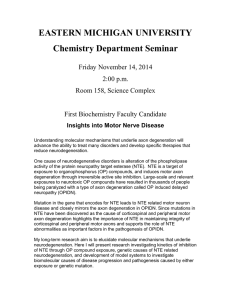 EASTERN MICHIGAN UNIVERSITY Chemistry Department Seminar Friday November 14, 2014 2:00 p.m.