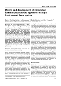 Design and development of stimulated Raman spectroscopy apparatus using a