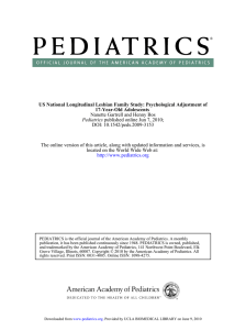Nanette Gartrell and Henny Bos published online Jun 7, 2010; DOI: 10.1542/peds.2009-3153
