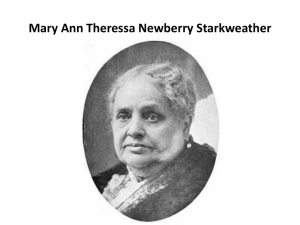 Mary Ann Theressa Newberry Starkweather