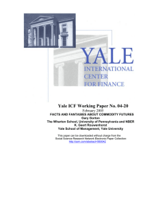 Yale ICF Working Paper No. 04-20  February 2005