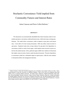 Stochastic Convenience Yield implied from Commodity Futures and Interest Rates
