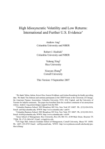 High Idiosyncratic Volatility and Low Returns: International and Further U.S. Evidence