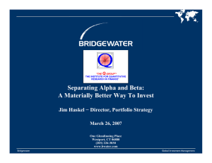Separating Alpha and Beta: A Materially Better Way To Invest