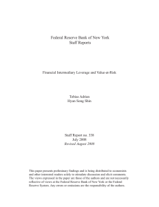 Federal Reserve Bank of New York Staff Reports