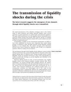 The transmission of liquidity shocks during the crisis