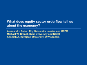 What does equity sector orderflow tell us about the economy?