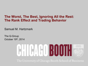 The Worst, The Best, Ignoring All the Rest: Samuel M. Hartzmark