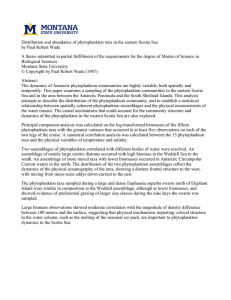 Distribution and abundance of phytoplankton taxa in the eastern Scotia... by Paul Robert Wade