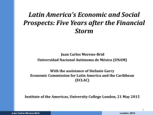Latin America's Economic and Social Prospects: Five Years after the Financial Storm
