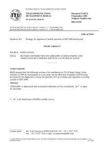 Document 2/165-E TELECOMMUNICATION 8 September 2003