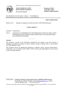 Document 2/163-E TELECOMMUNICATION 1 September 2003