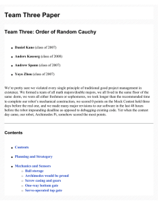 Team Three Paper Team Three: Order of Random Cauchy