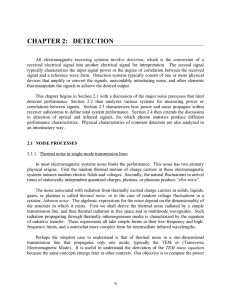 CHAPTER 2:  DETECTION