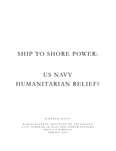 SHIP TO SHORE POWER: US NAVY HUMANITARIAN RELIEF?