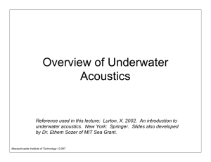 Overview of Underwater Acoustics