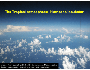 The Tropical Atmosphere:  Hurricane Incubator