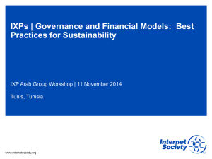 IXPs | Governance and Financial Models:  Best Practices for Sustainability