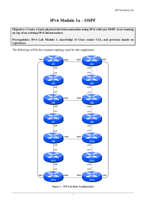 IPv6 Module 1a – OSPF